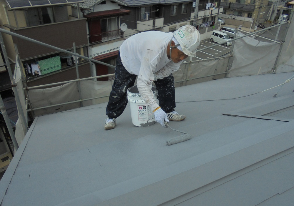 屋根ガイナ塗装