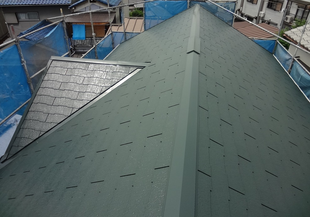 屋根塗装工事施工例