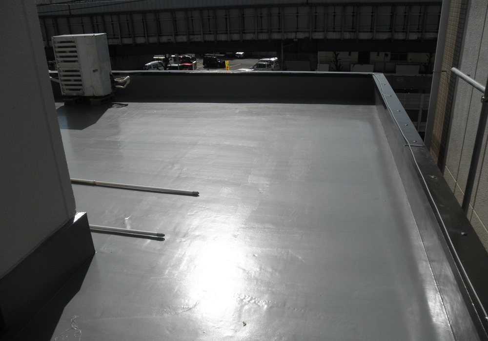 屋上防水ウレタン塗膜防水通期緩衝工法
