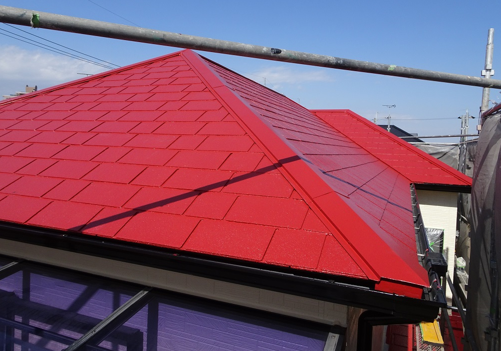 カラーベスト屋根超低汚染リファイン塗装
