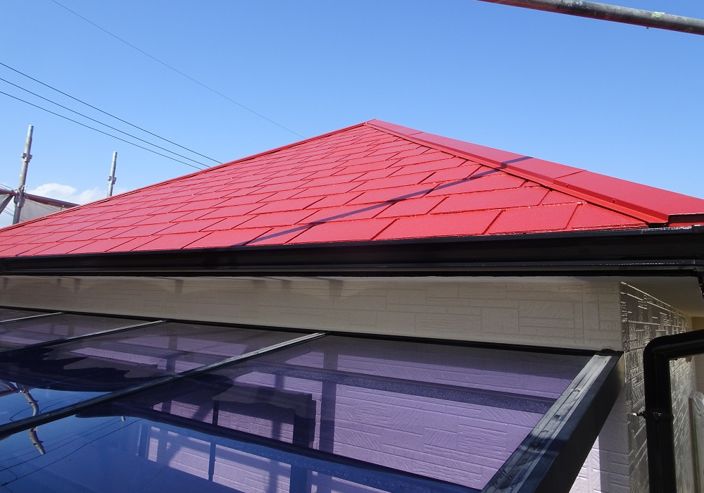 カラーベスト屋根超低汚染リファイン塗装