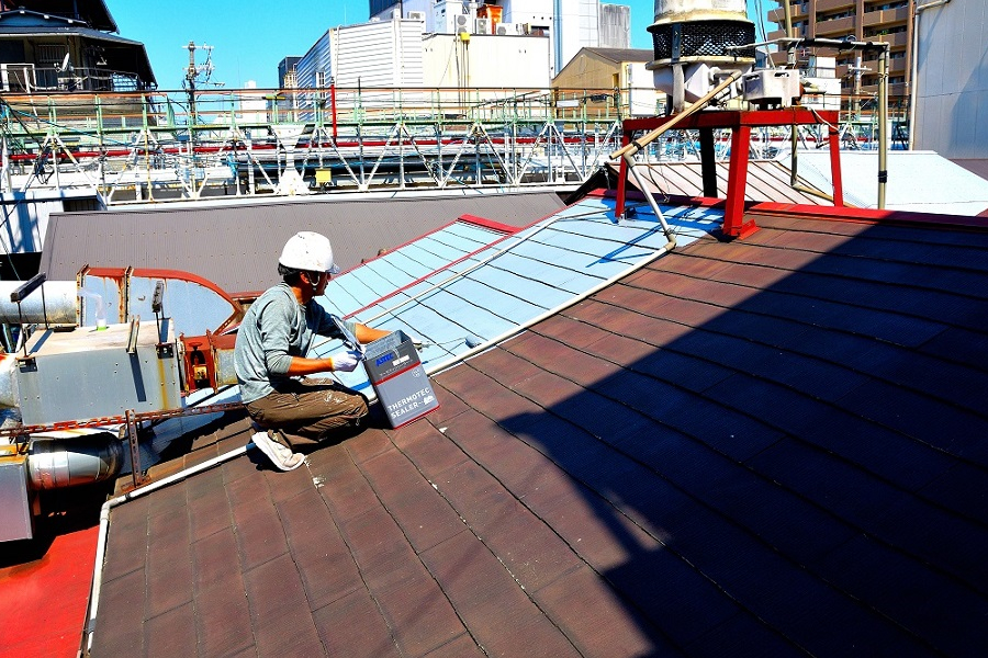 東大阪市でアステックペイントのサーモテックシーラー塗装-作業日記