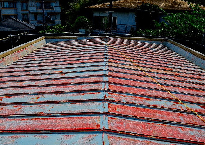 瓦棒屋根塗装前