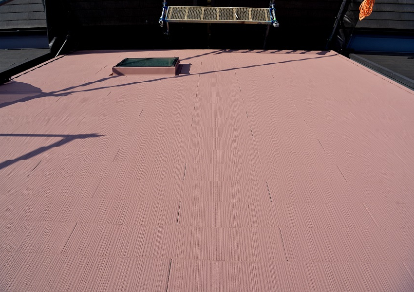 屋根塗装工事完成