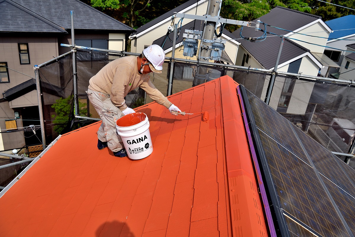 屋根 ガイナ塗装