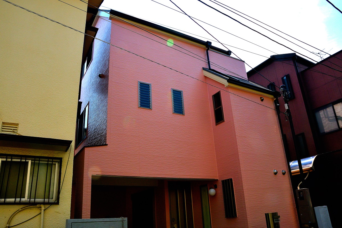 大阪市 外壁塗装 3階建て