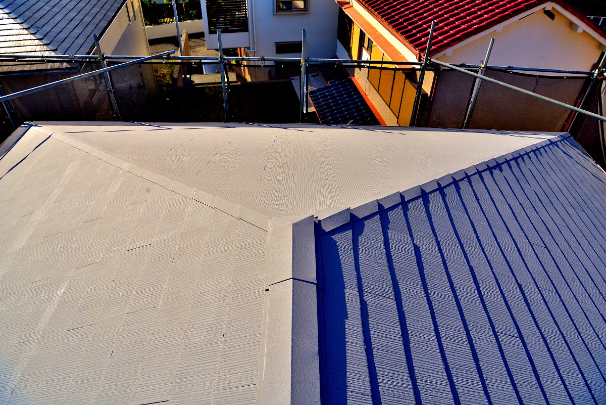 東大阪市で屋根塗装工事完工